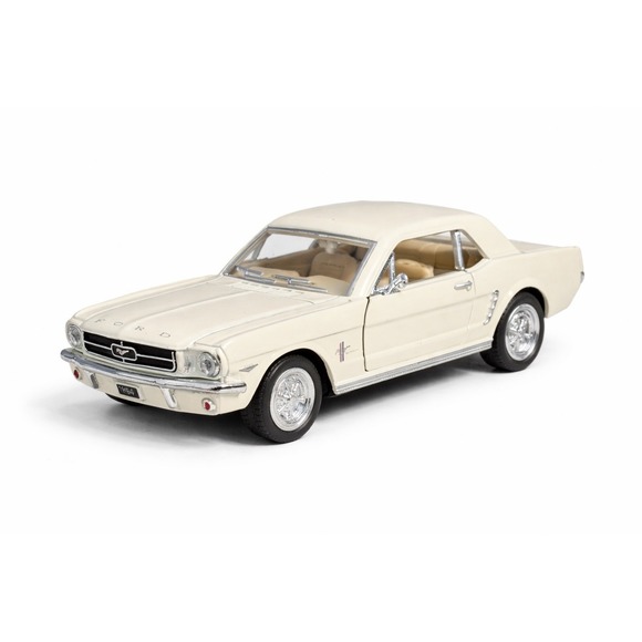 Kinsmart Other - New Kinsmart 1964 Ford Mustang 1:36 Diecast White Cream Pullback KT5351D